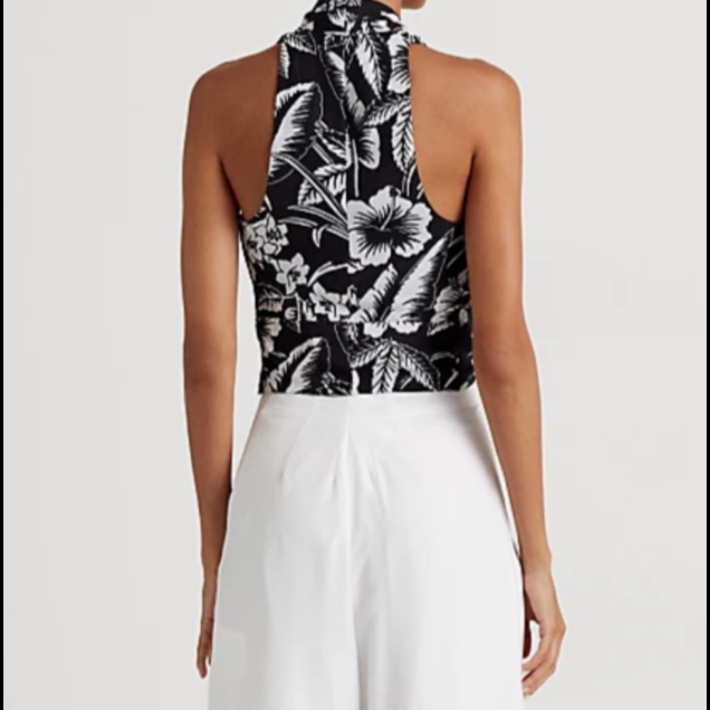 Ralph Lauren Black and White Backless Sleeveless Tank Top
XS new